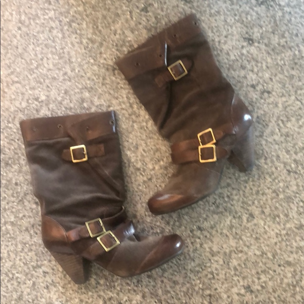 Chocolat Blu Heeled Mid-Calf Boots